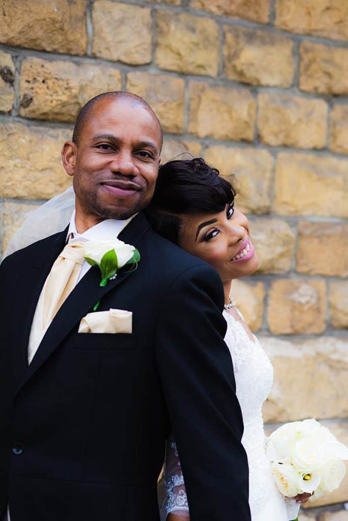 african-wedding-couple-outside-church-north-london